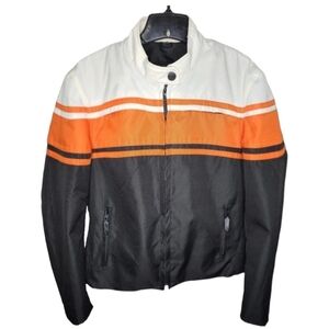 NexGen Motorcycle Jacket Zip Out Liner Orange & Black Size Large